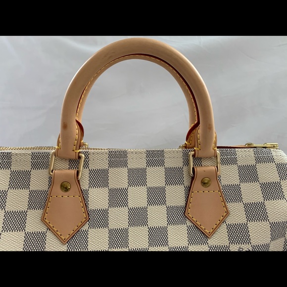 Louis Vuitton Speed 30 Damier Azur in Beige - Picture 4 of 9
